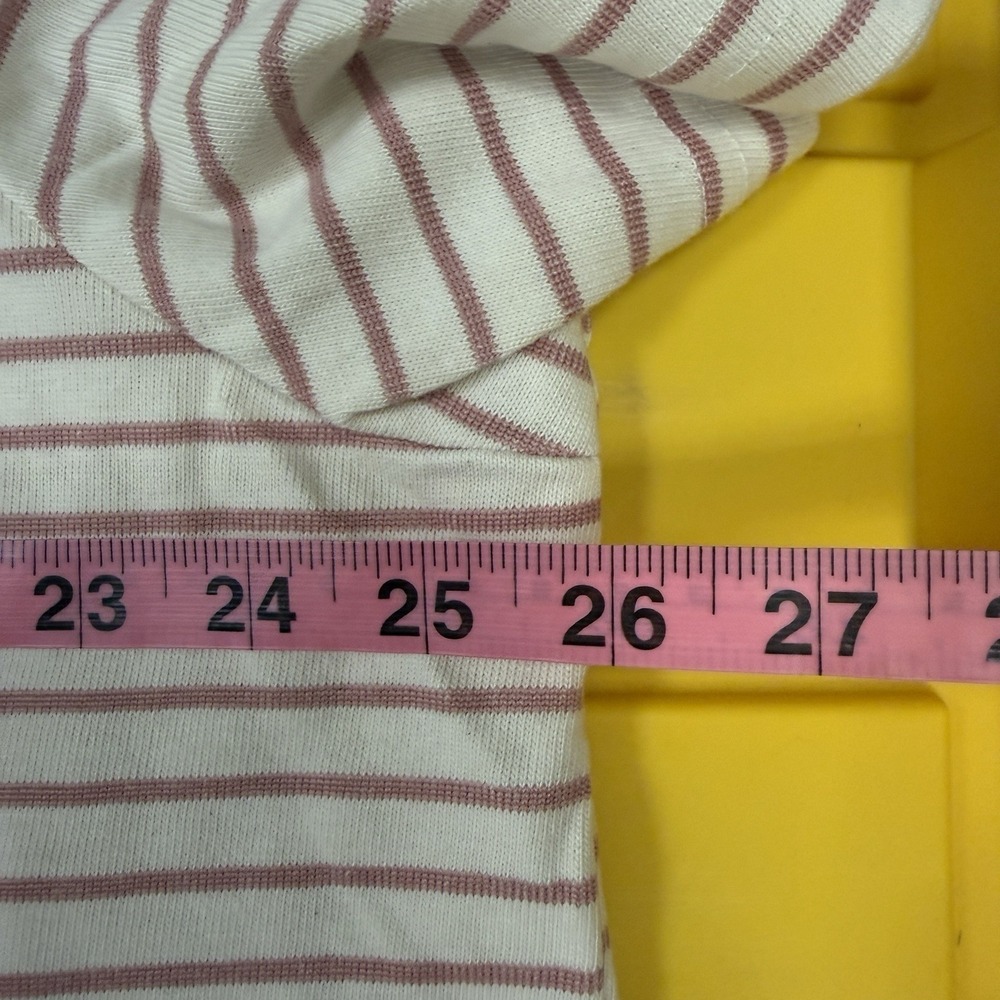 Pink Stripe Cotton Dress Buffalo David Bitton  XXL Knit Hi Low Hem Casual NWT - Picture 9 of 10